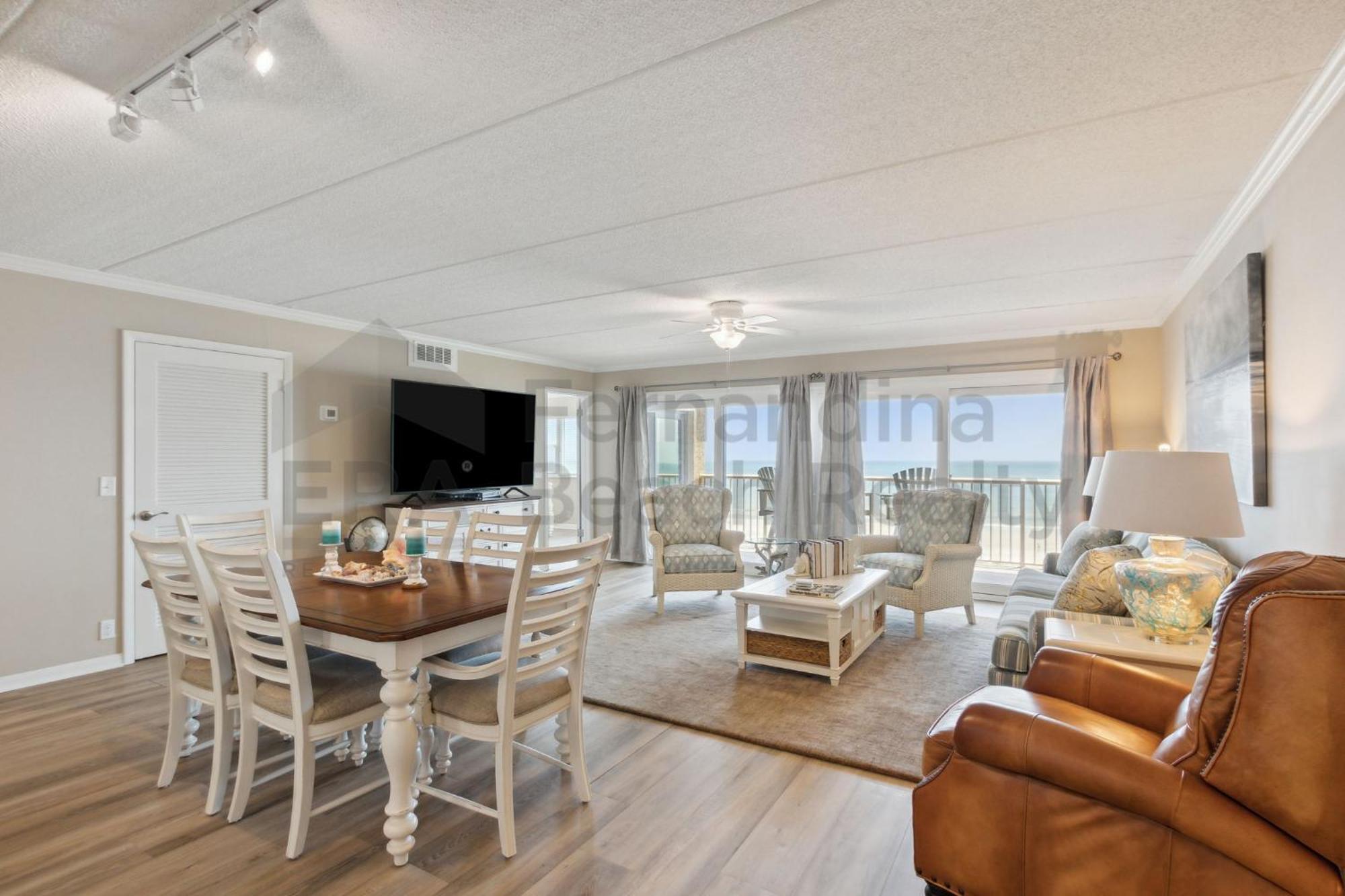 Beautiful 3 Bedroom Oceanfront On The 5th Floor With Fishing Pier! 557 Amelia By The Sea * Fernandina Beach